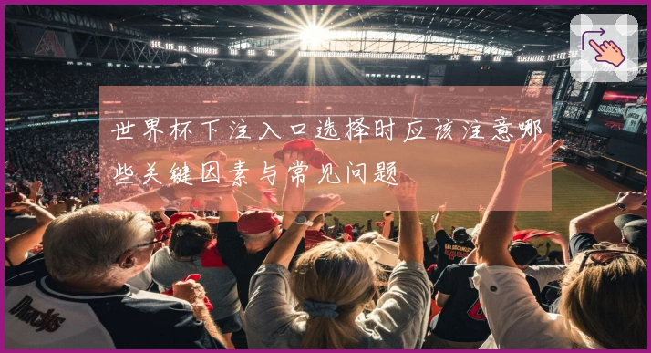 世界杯下注入口选择时应该注意哪些关键因素与常见问题
