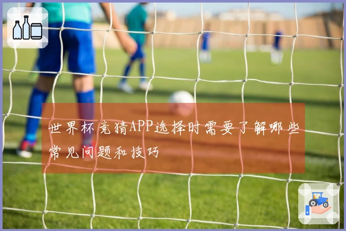 世界杯竞猜APP选择时需要了解哪些常见问题和技巧